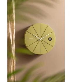 Wandklok Destacado Cuckoo - Groen - 28x28x28cm
