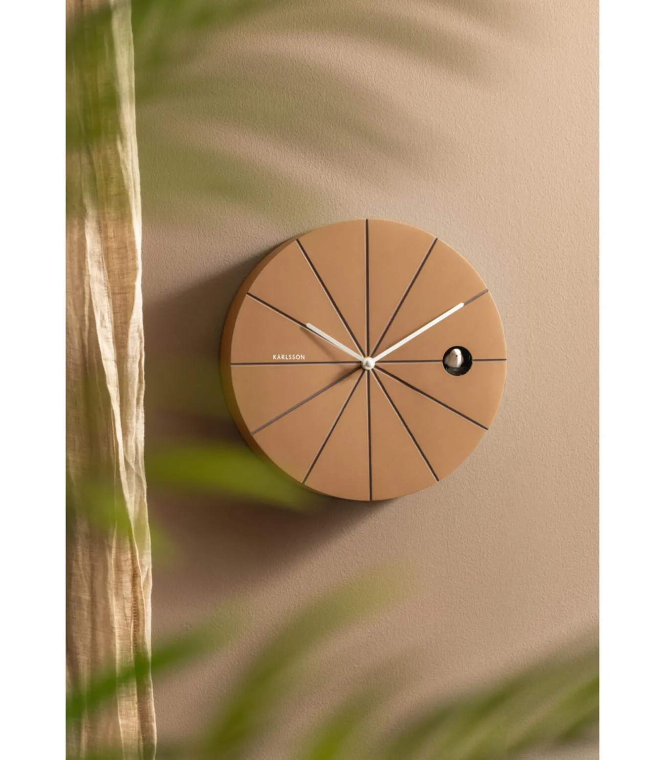 Wandklok Destacado Cuckoo - Bruin - 28x28x28cm