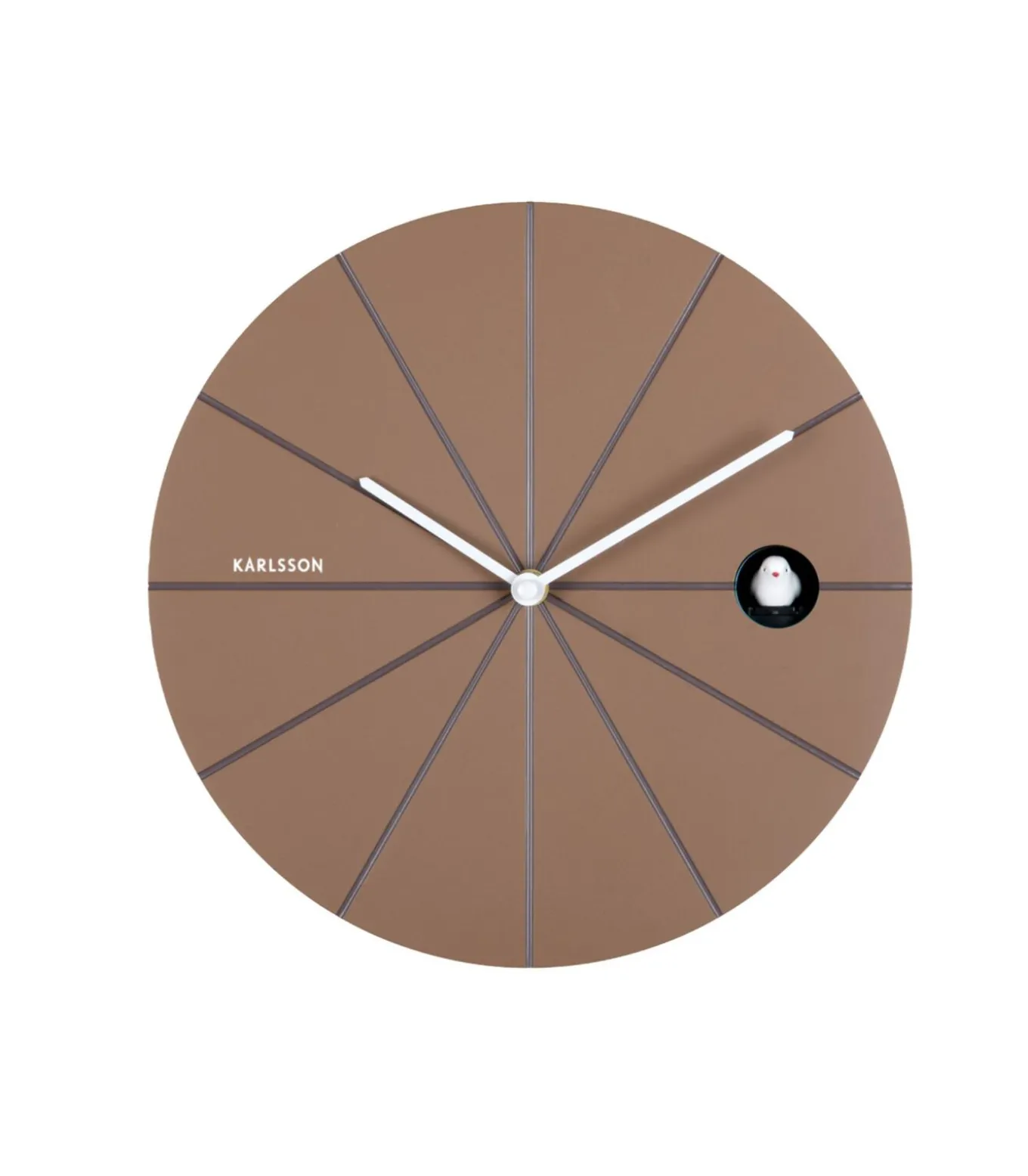 Wandklok Destacado Cuckoo - Bruin - 28x28x28cm