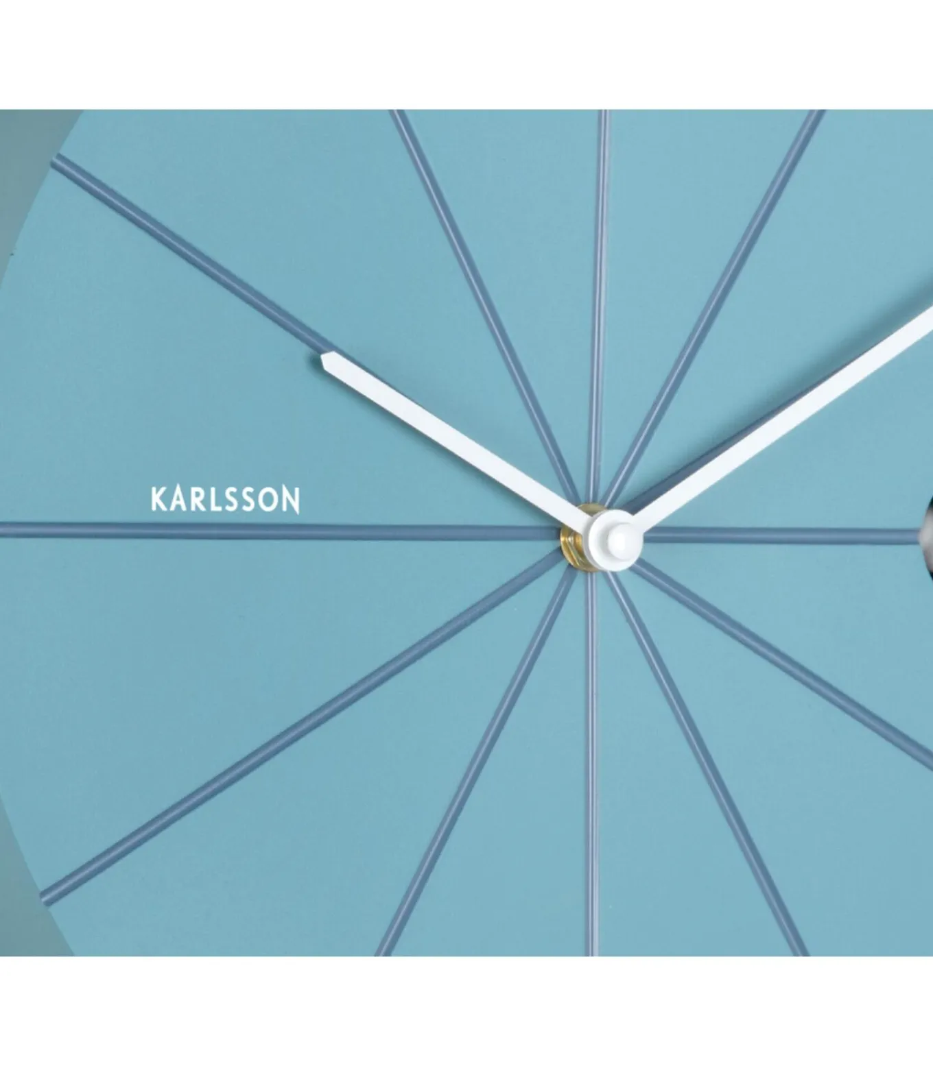 Wandklok Destacado Cuckoo - Blauw - 28x28x28cm