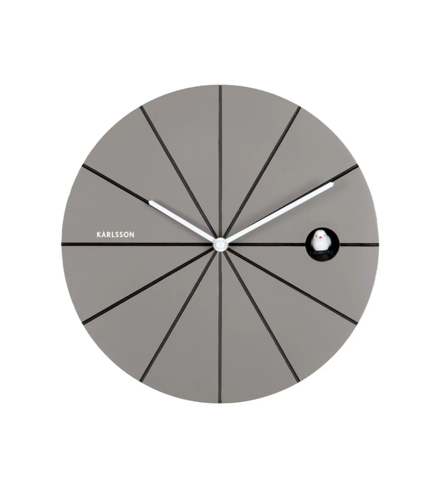 Wandklok Destacado Cuckoo - Grijs - 28x28x28cm