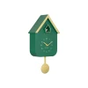 Wandklok Dupla Color Cuckoo - Groen - 21.5x21.5x41.5cm