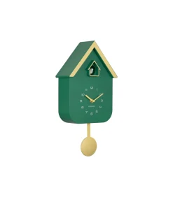 Wandklok Dupla Color Cuckoo - Groen - 21.5x21.5x41.5cm
