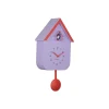 Wandklok Dupla Color Cuckoo - Paars - 21.5x21.5x41.5cm