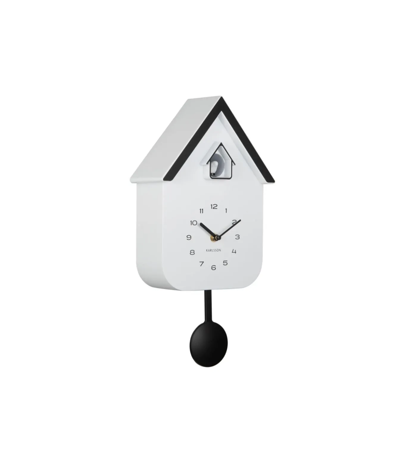 Wandklok Dupla Color Cuckoo - Wit - 21.5x21.5x41.5cm