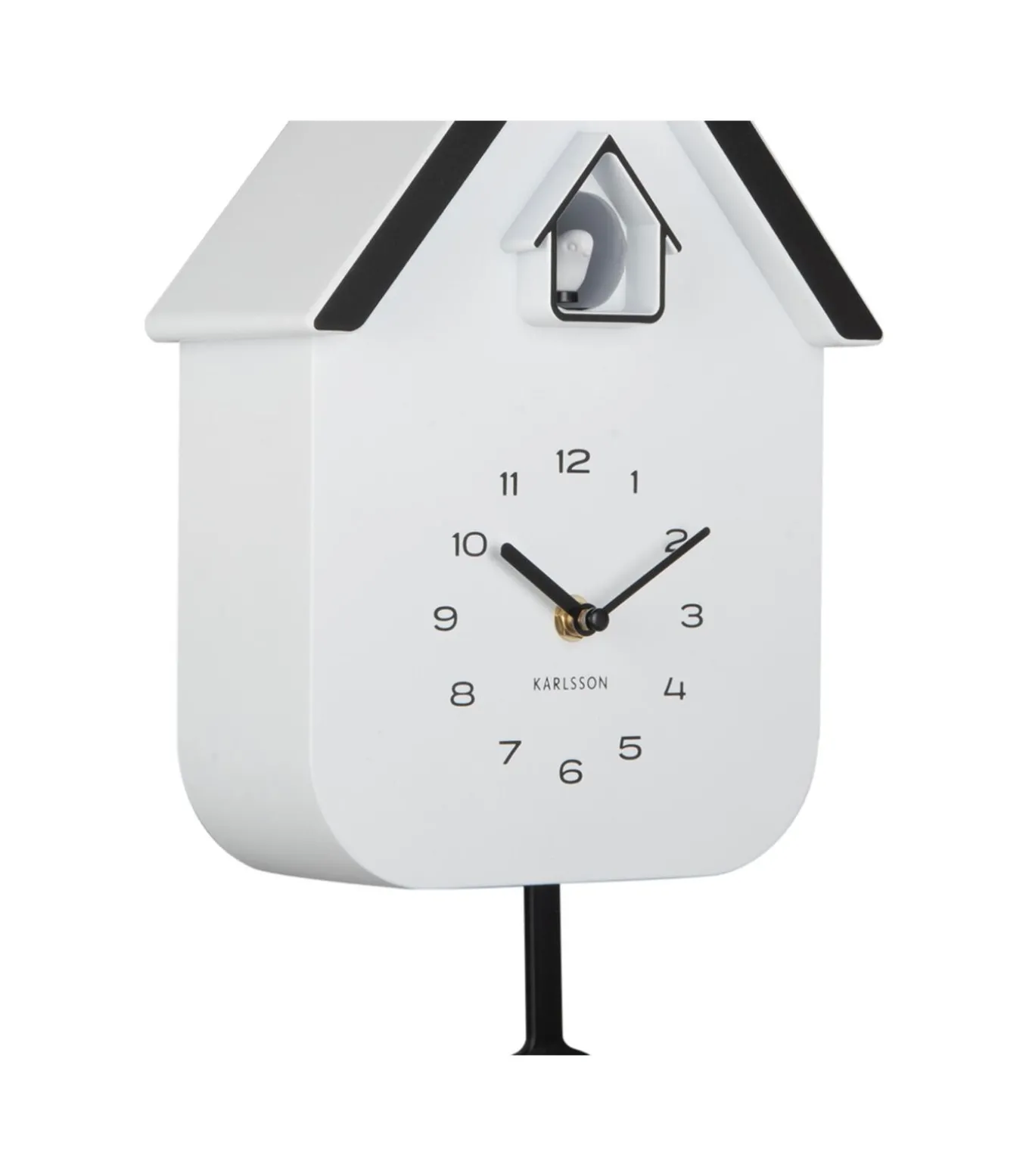 Wandklok Dupla Color Cuckoo - Wit - 21.5x21.5x41.5cm