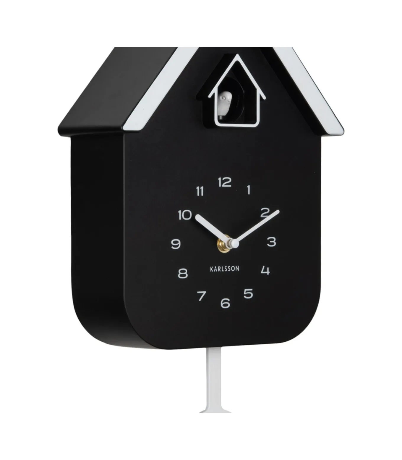 Wandklok Dupla Color Cuckoo - Zwart - 21.5x21.5x41.5cm