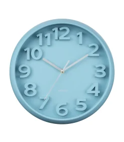 Wandklok Elevated Classic Numbers - Mistig blauw - 5x33.5x33.5cm