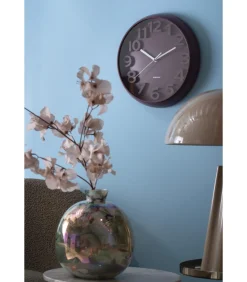 Wandklok Elevated Classic Numbers - Mat zwart - 5x33.5x33.5cm