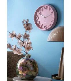 Wandklok Elevated Classic Numbers - Zachtroze - 5x33.5x33.5cm