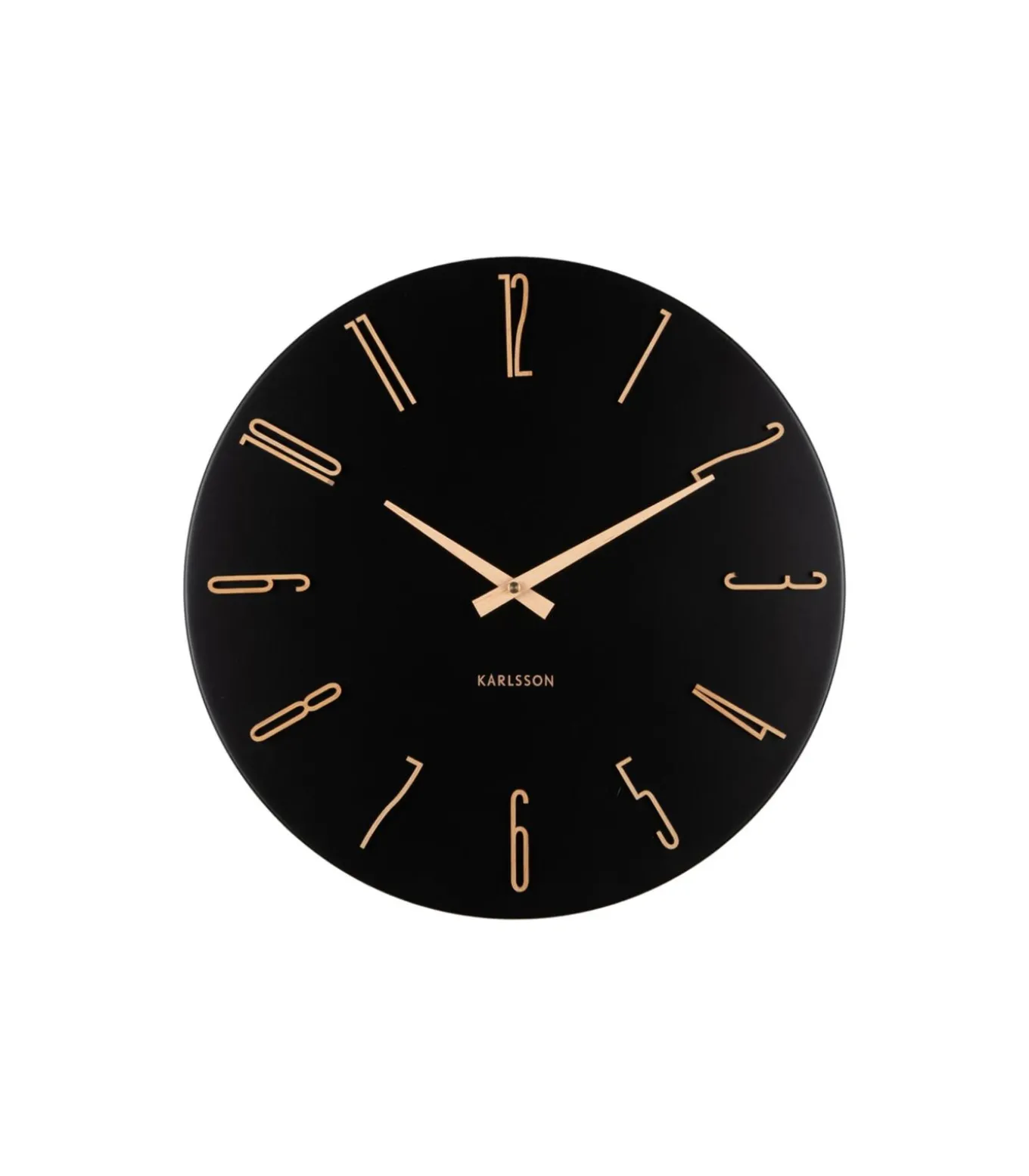 Wandklok Esmerado - Zwart - 40x40x40cm