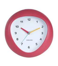 Wandklok Funky Vibes - Scarlet rood - 4.4x25.5x25.5cm