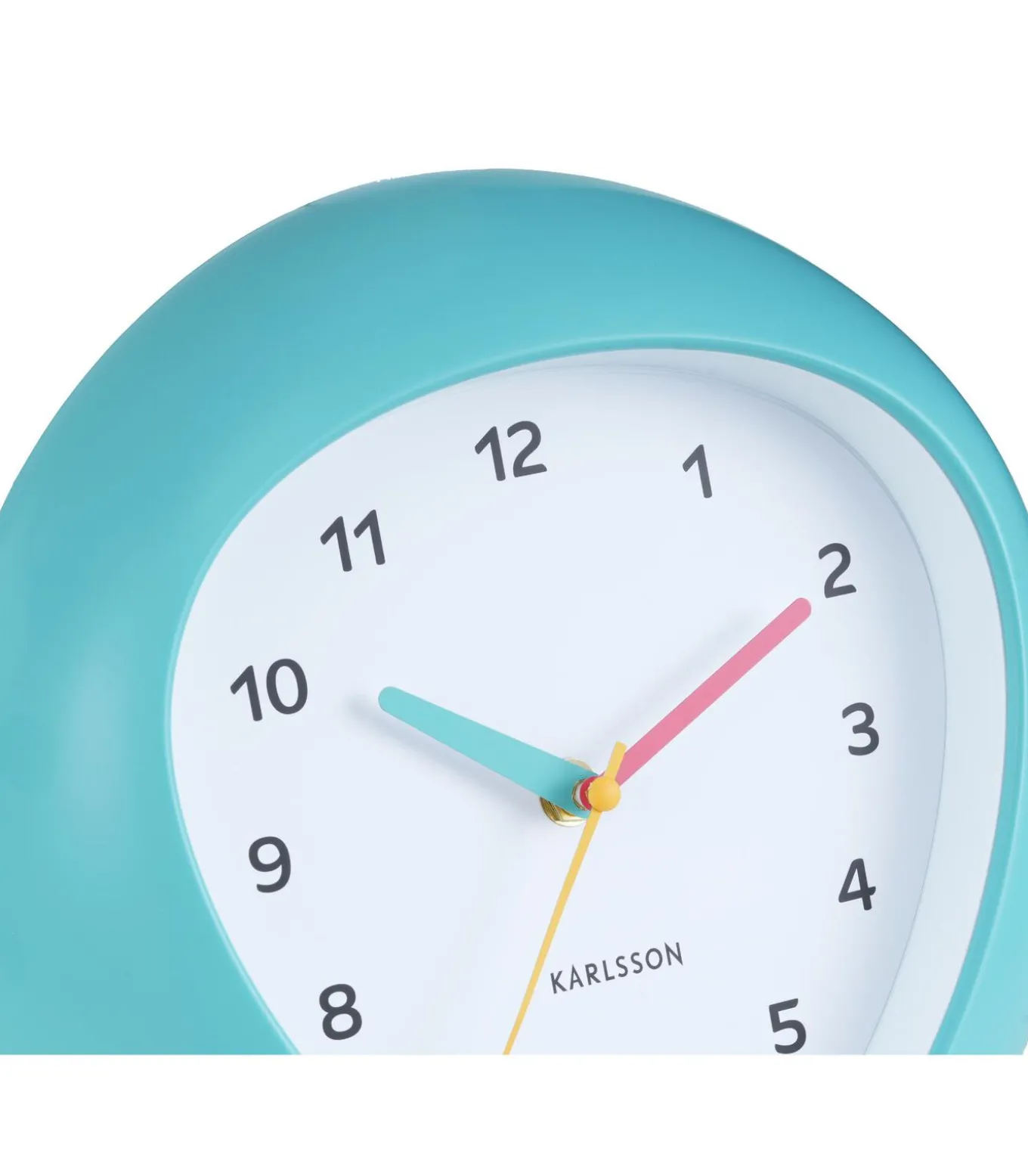 Wandklok Funky Vibes - Turquoise - 4.4x25.5x25.5cm