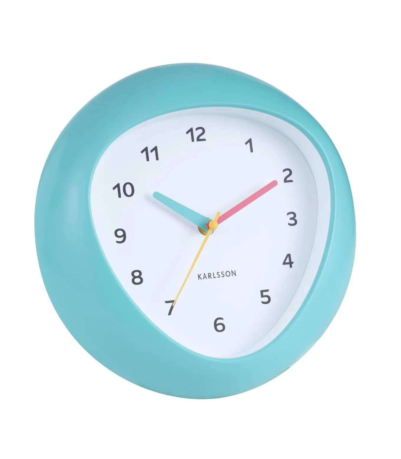 Wandklok Funky Vibes - Turquoise - 4.4x25.5x25.5cm