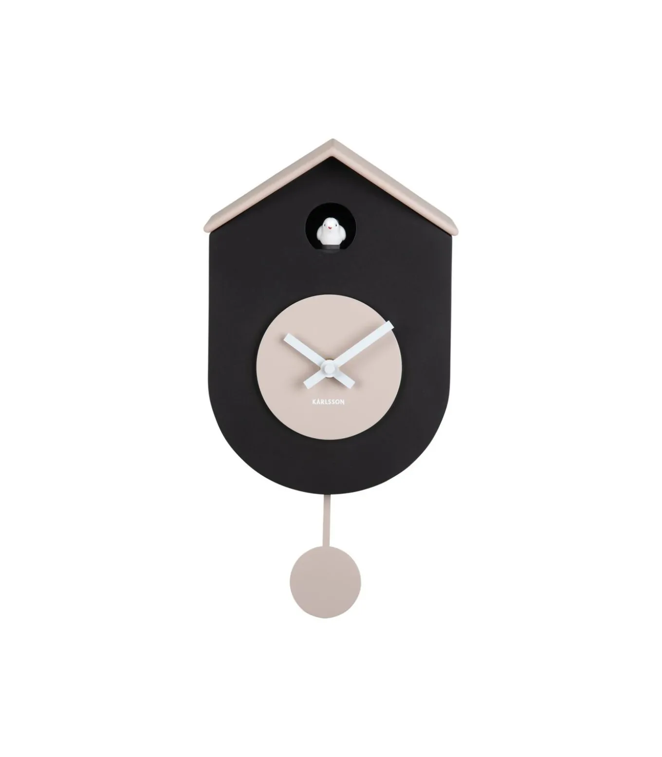 Wandklok Grato Cuckoo - Warmgrijs - 9.2x17.5x33.2cm