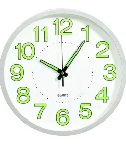Wandklok lichtgevend 30 cm wit