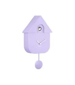 Wandklok Modern Cuckoo - Zachtpaars - 8.5x21.5x41cm