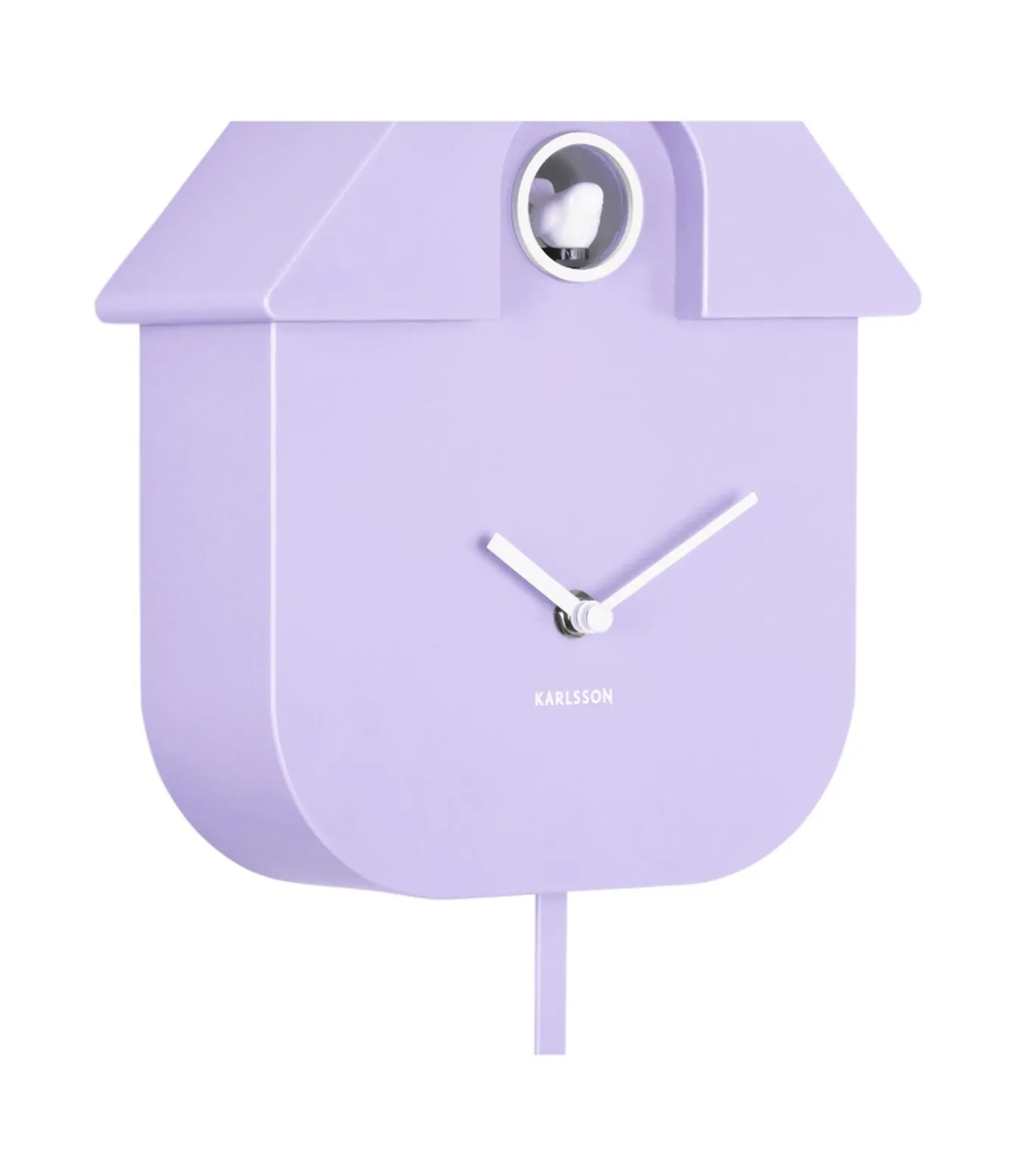 Wandklok Modern Cuckoo - Zachtpaars - 8.5x21.5x41cm