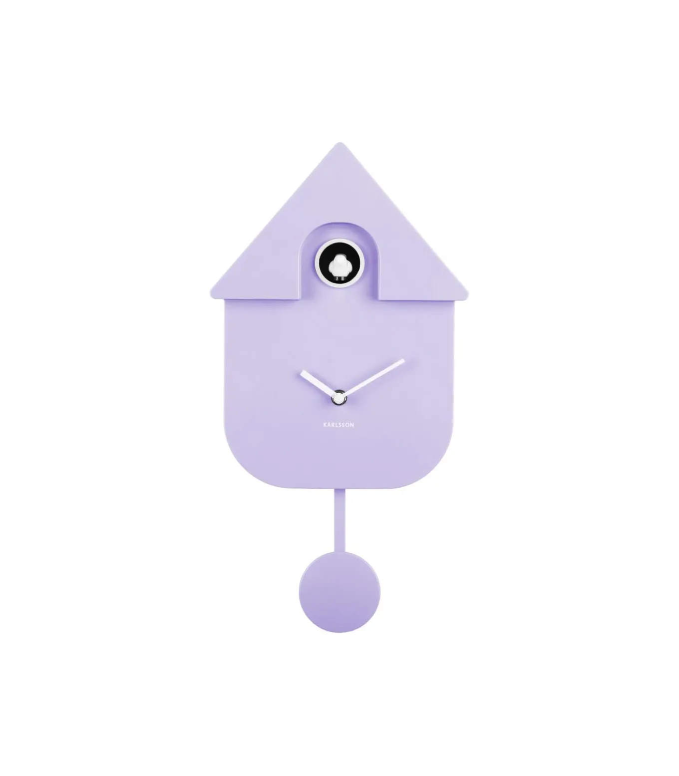 Wandklok Modern Cuckoo - Zachtpaars - 8.5x21.5x41cm