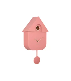Wandklok Modern Cuckoo Oro - Roze - 21.5x8.5x41cm