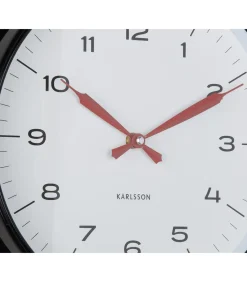 Wandklok Modern Factory - Mat zwart - Ø30cm