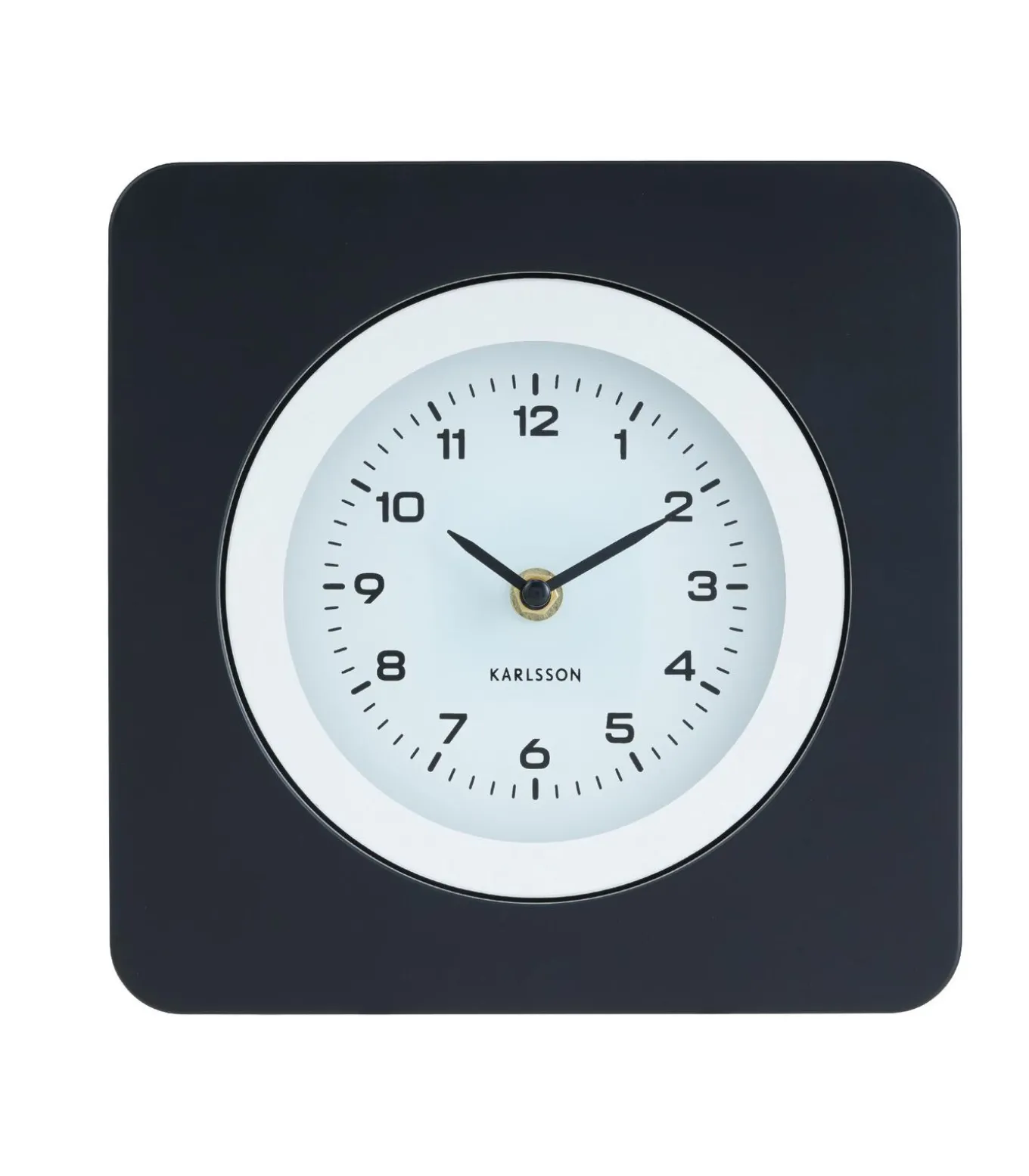 Wandklok New Vintage - Mat zwart - 4.4x22x22cm