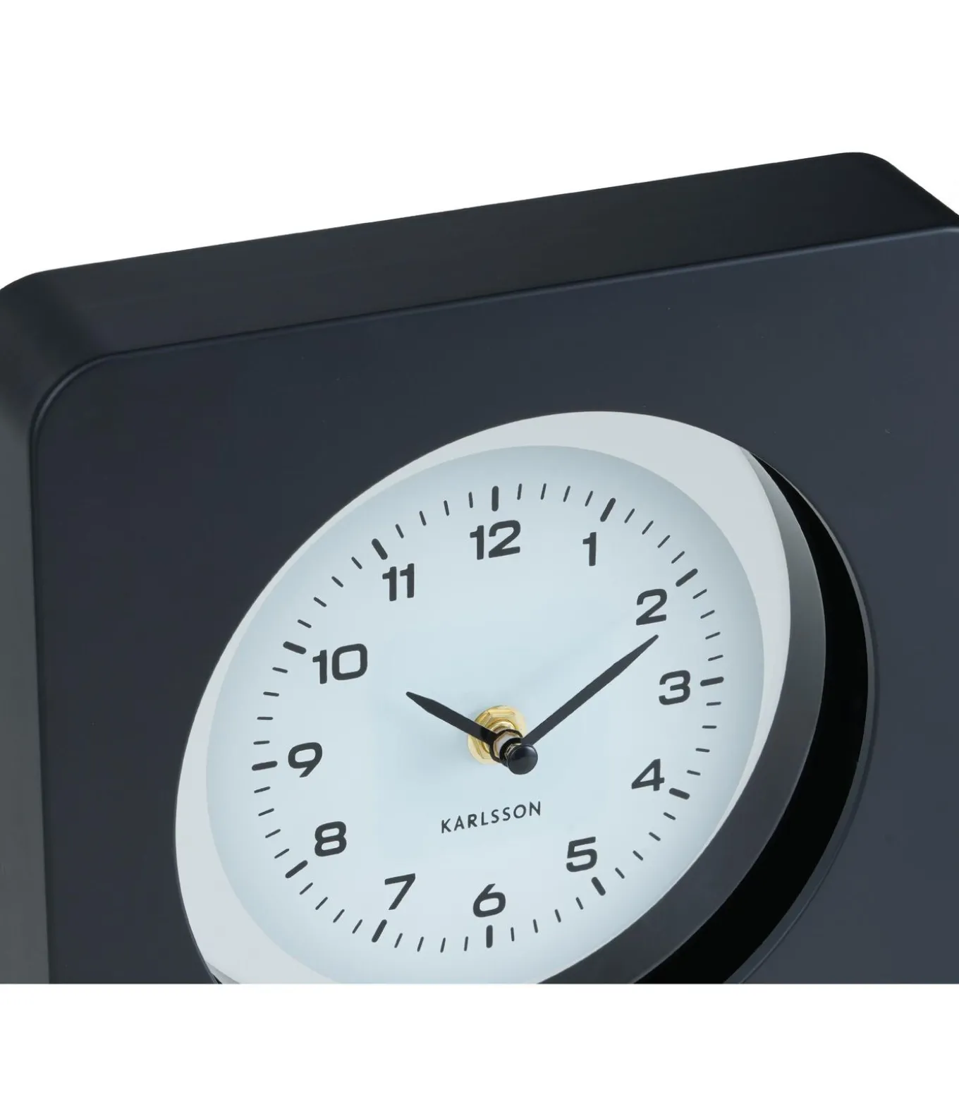 Wandklok New Vintage - Mat zwart - 4.4x22x22cm