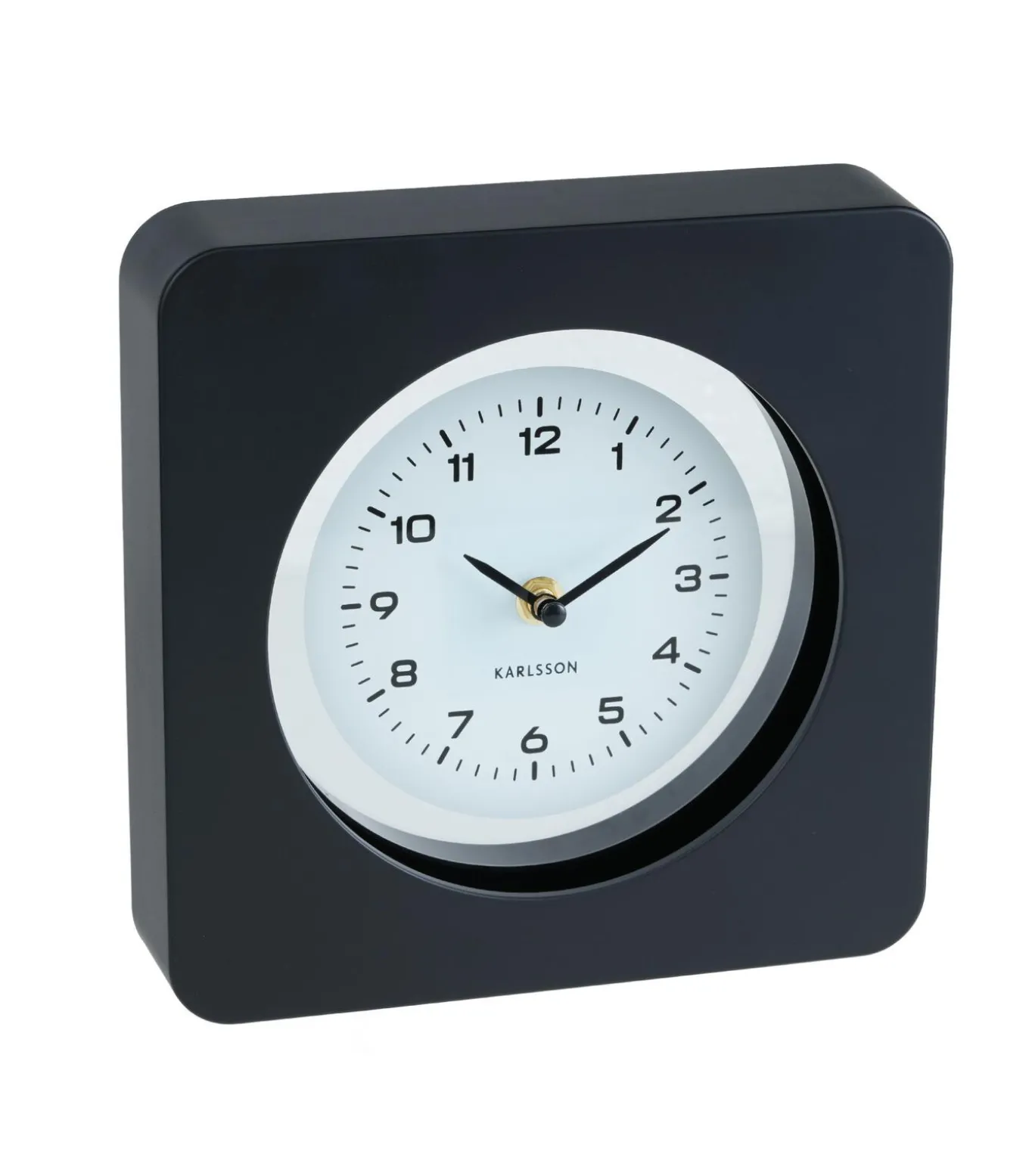 Wandklok New Vintage - Mat zwart - 4.4x22x22cm