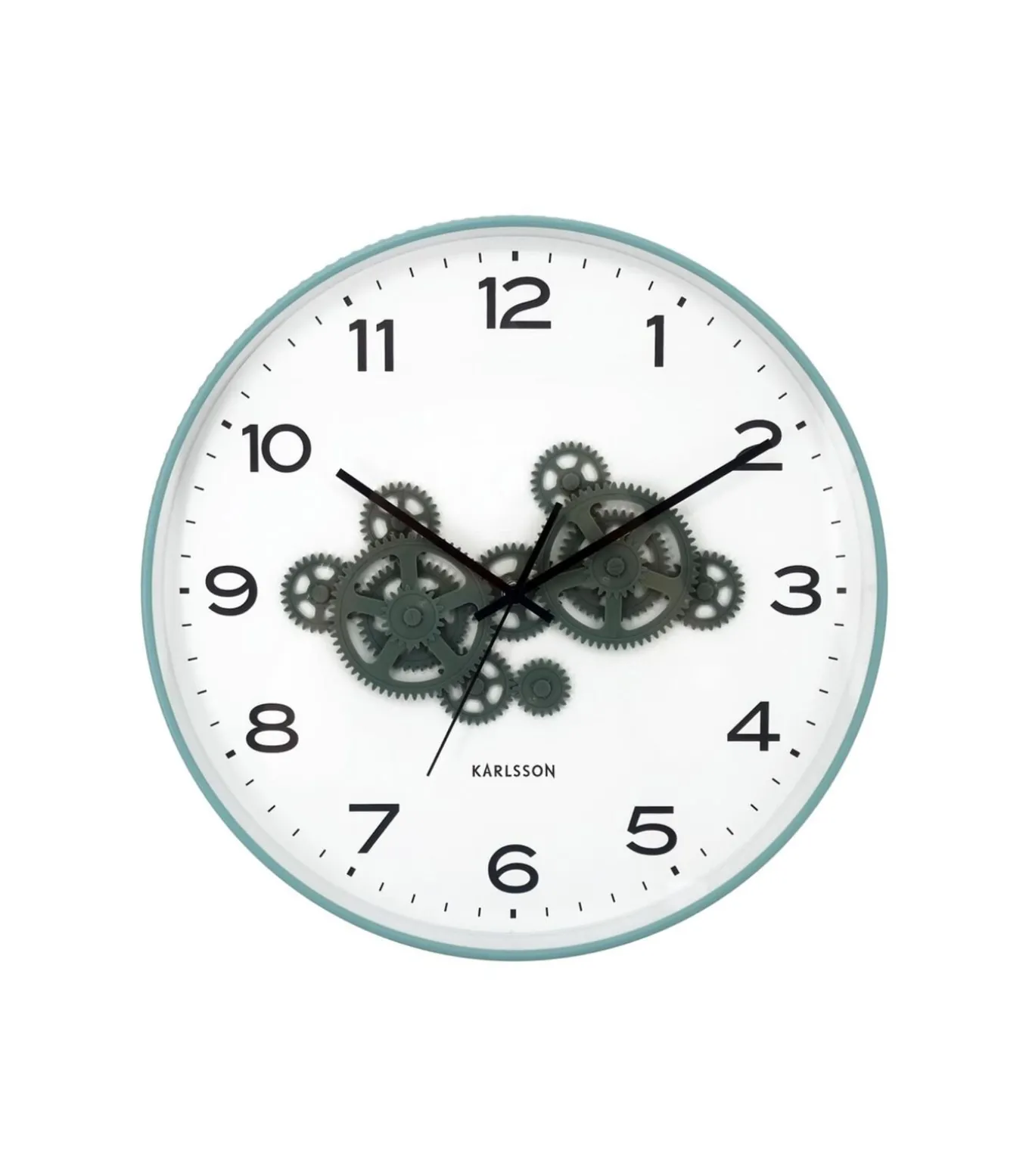 Wandklok Open Gear - Blauw - 40.8x40.8x40.8cm