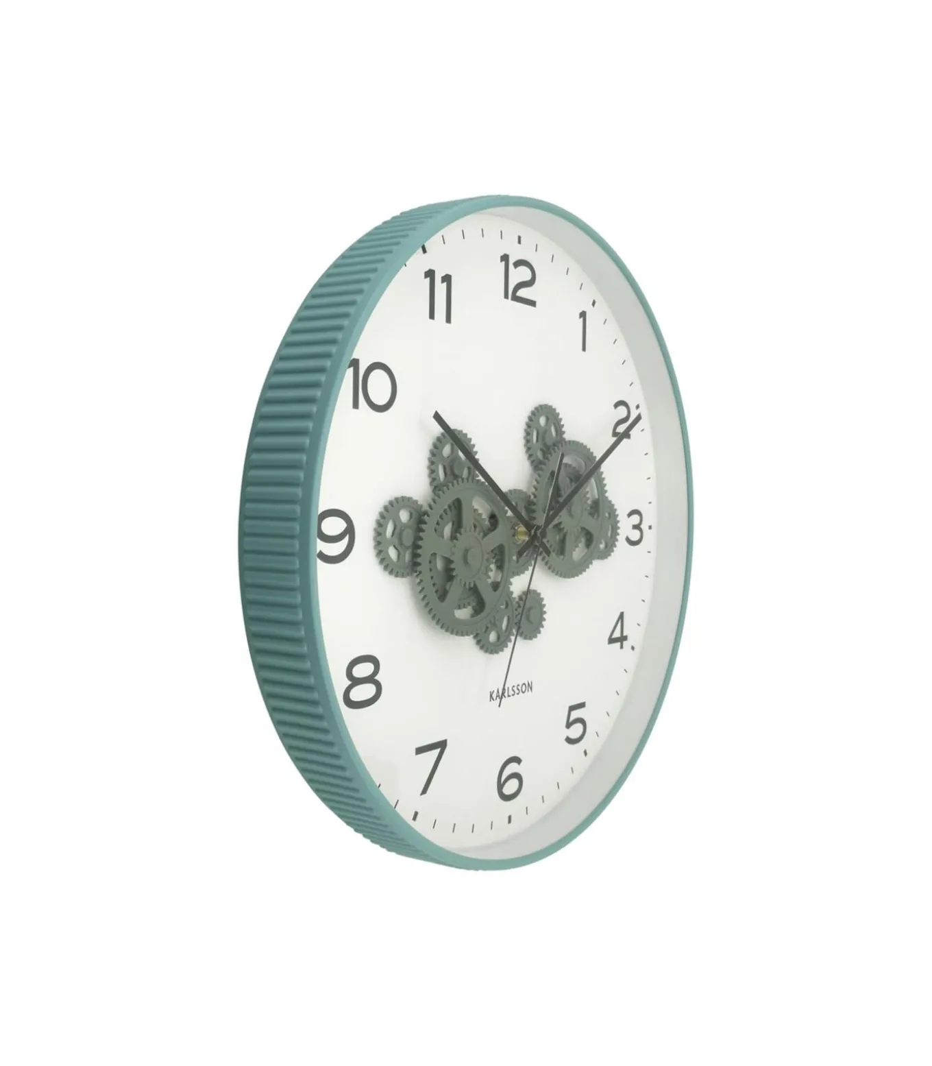 Wandklok Open Gear - Blauw - 40.8x40.8x40.8cm