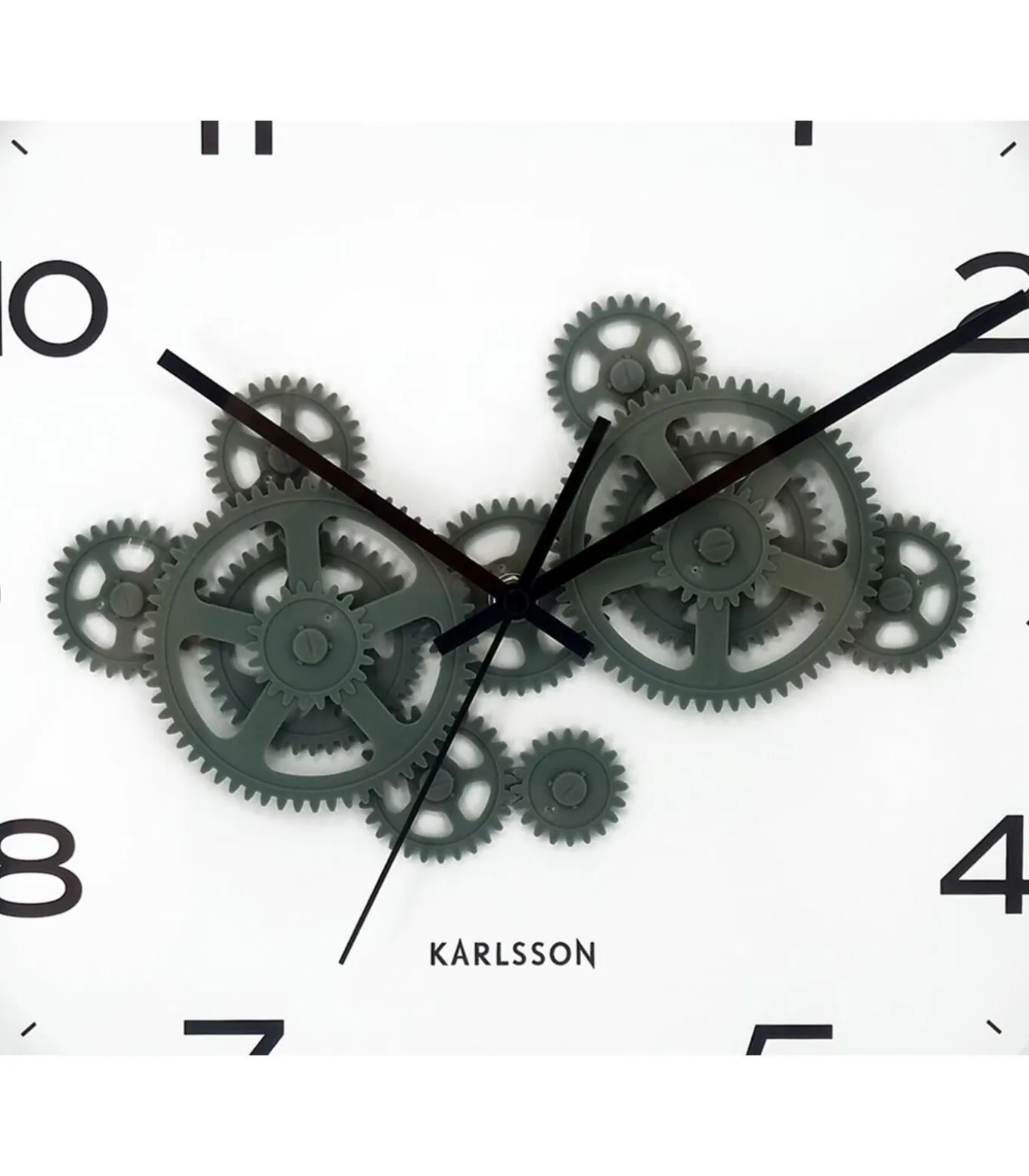 Wandklok Open Gear - Blauw - 40.8x40.8x40.8cm