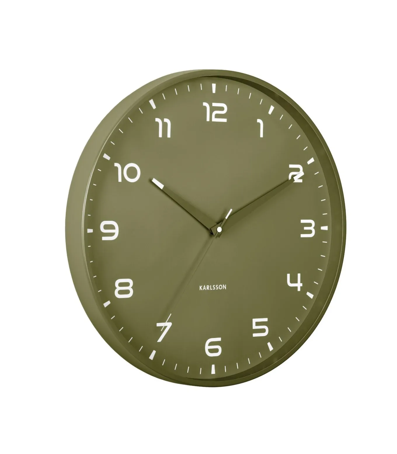 Wandklok Orgullo - Legergroen - Ø40cm