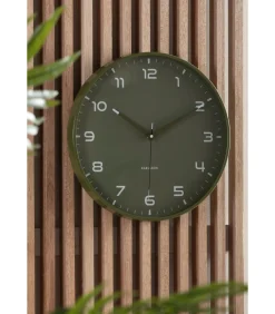 Wandklok Orgullo - Legergroen - Ø40cm