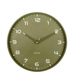 Wandklok Orgullo - Legergroen - Ø40cm