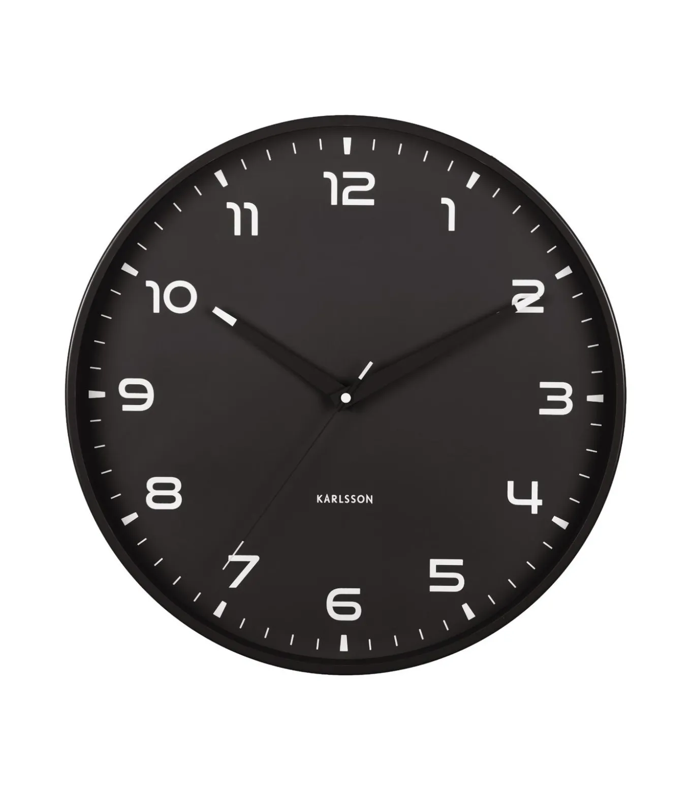 Wandklok Orgullo - Mat zwart - Ø40cm