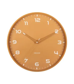 Wandklok Orgullo - Okergeel - Ø40cm