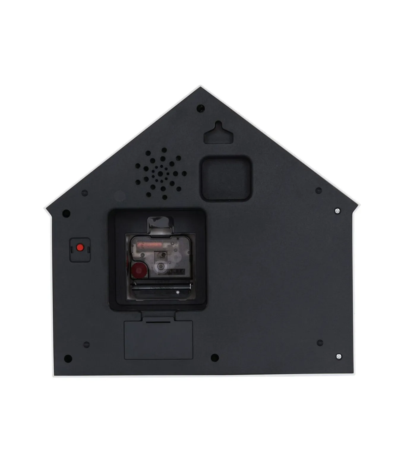 Wandklok Peeking Doggy - Wit - 24.9x24.9x27cm