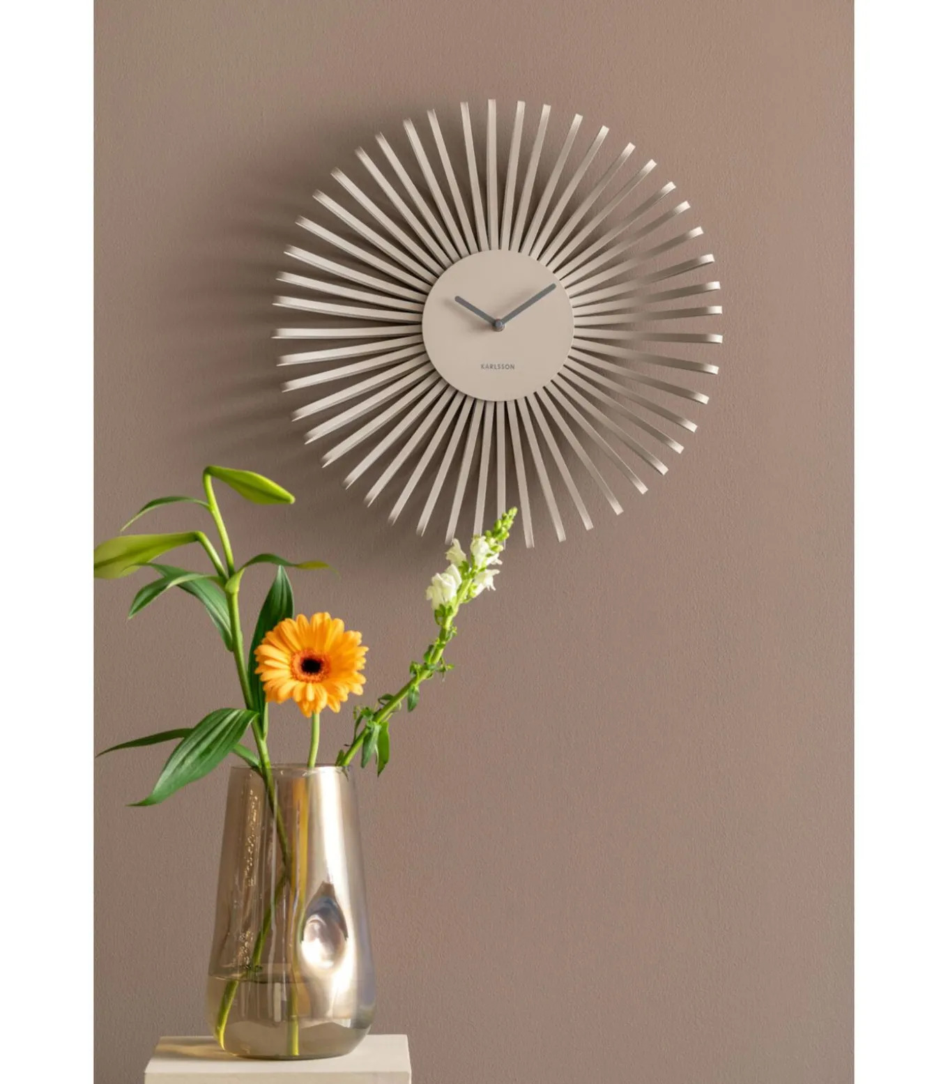 Wandklok Polo - Grijs - 48x48x48cm