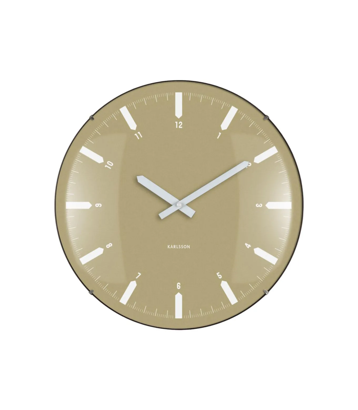 Wandklok Realista Dome - Groen - 35x35x35cm