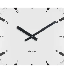 Wandklok Realista Dome - Wit - 35x35x35cm