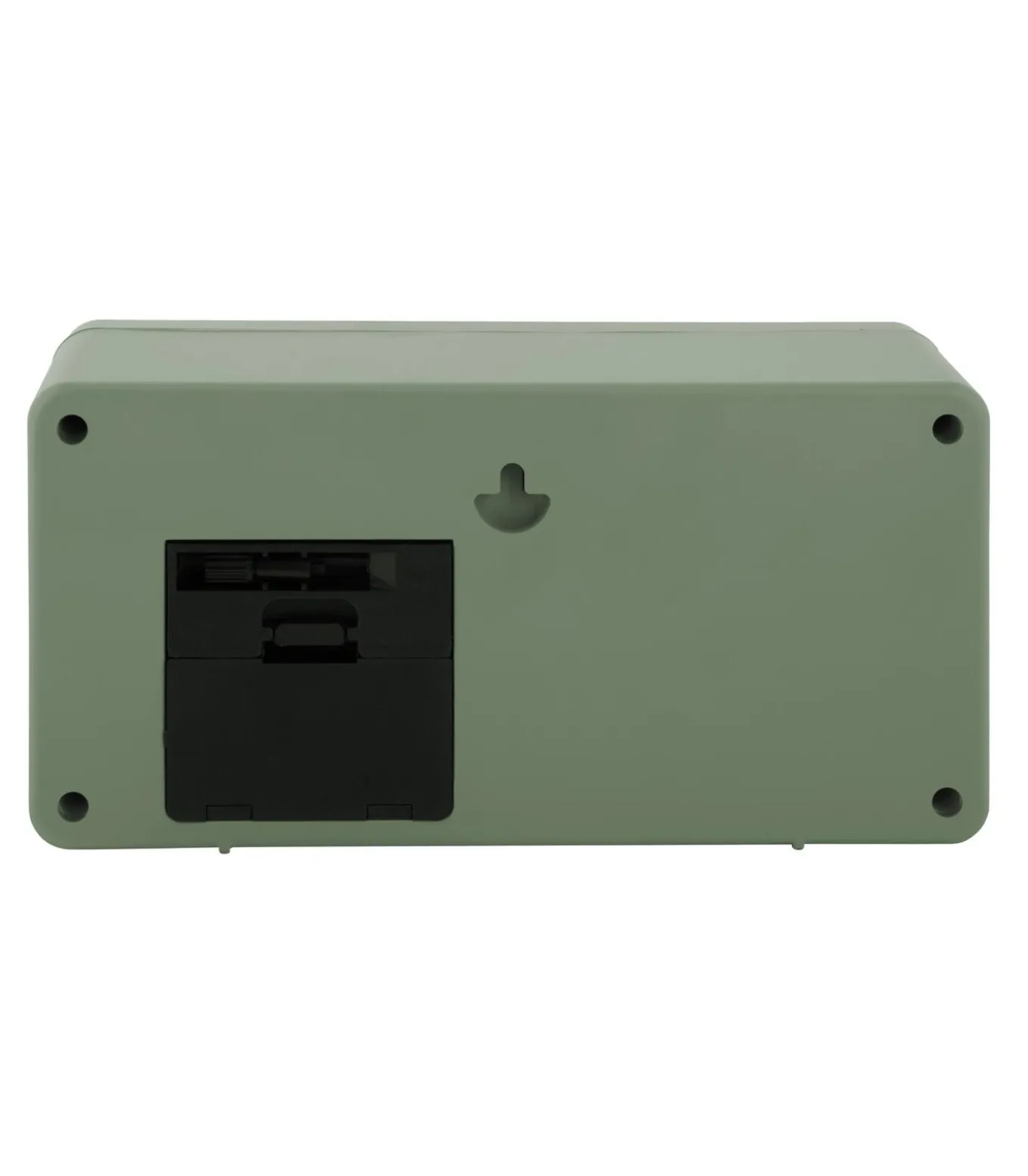 Wandklok Retro Boxed Flip - Jungle groen - 20x10x10cm