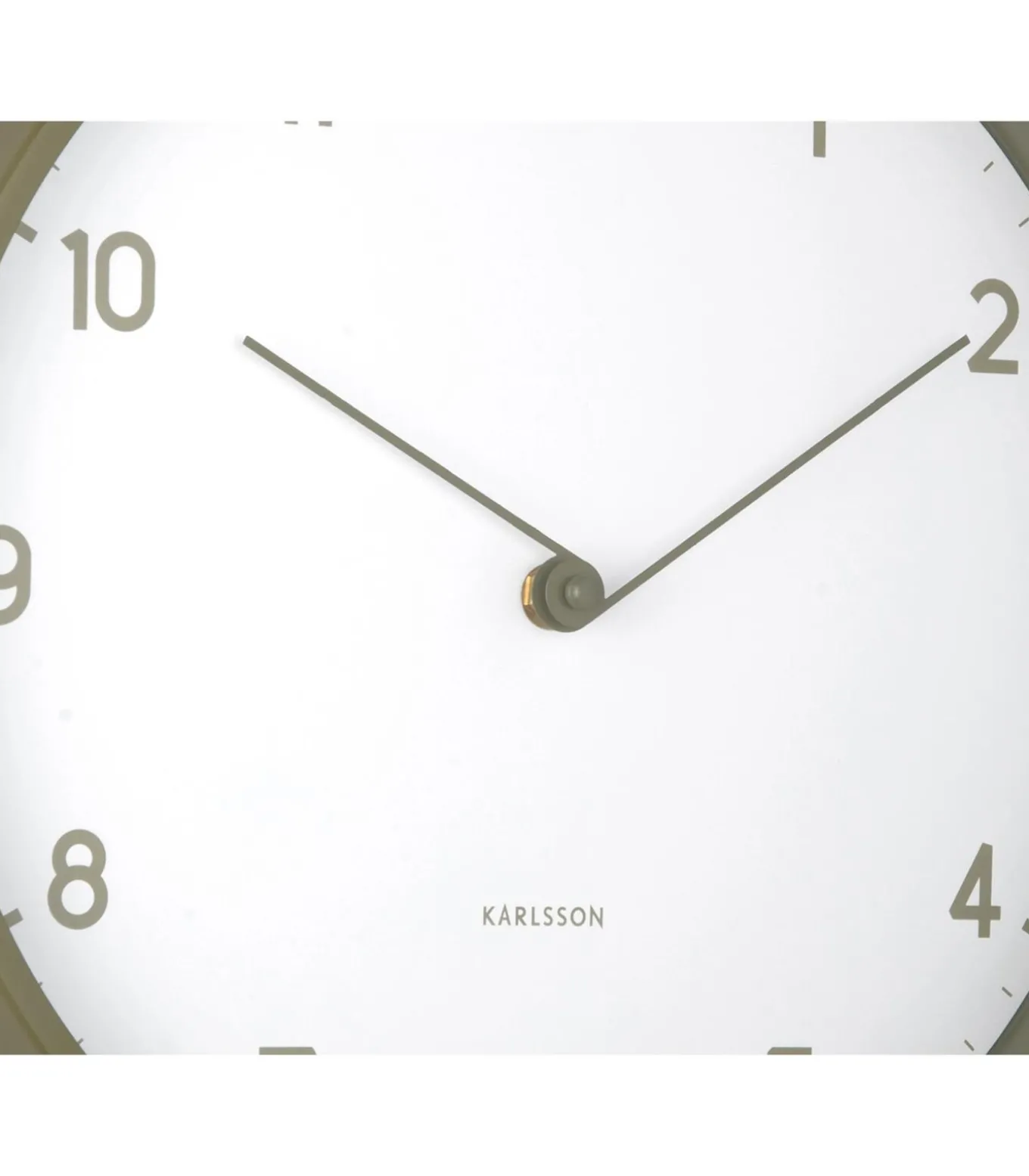 Wandklok Sencillez - Legergroen - Ø30cm