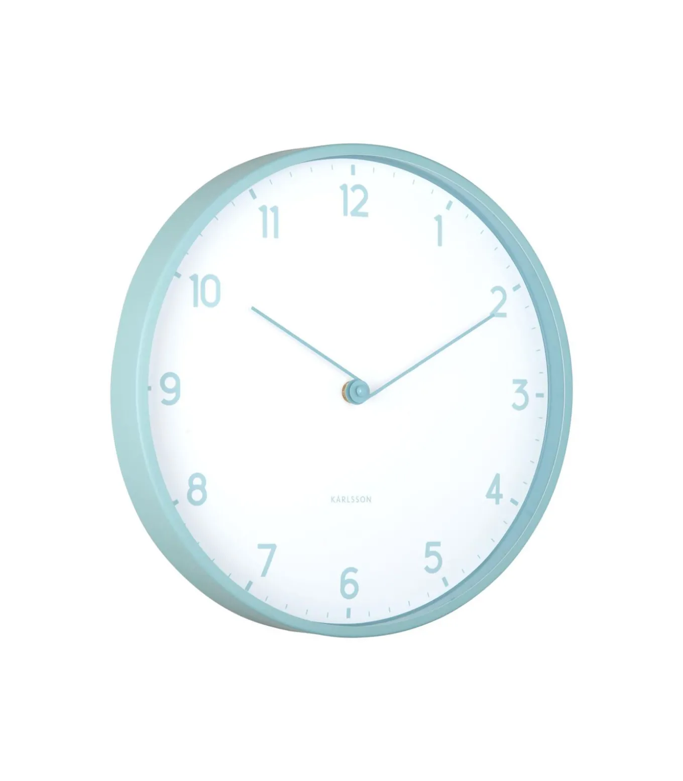 Wandklok Sencillez - Mistig blauw - Ø30cm