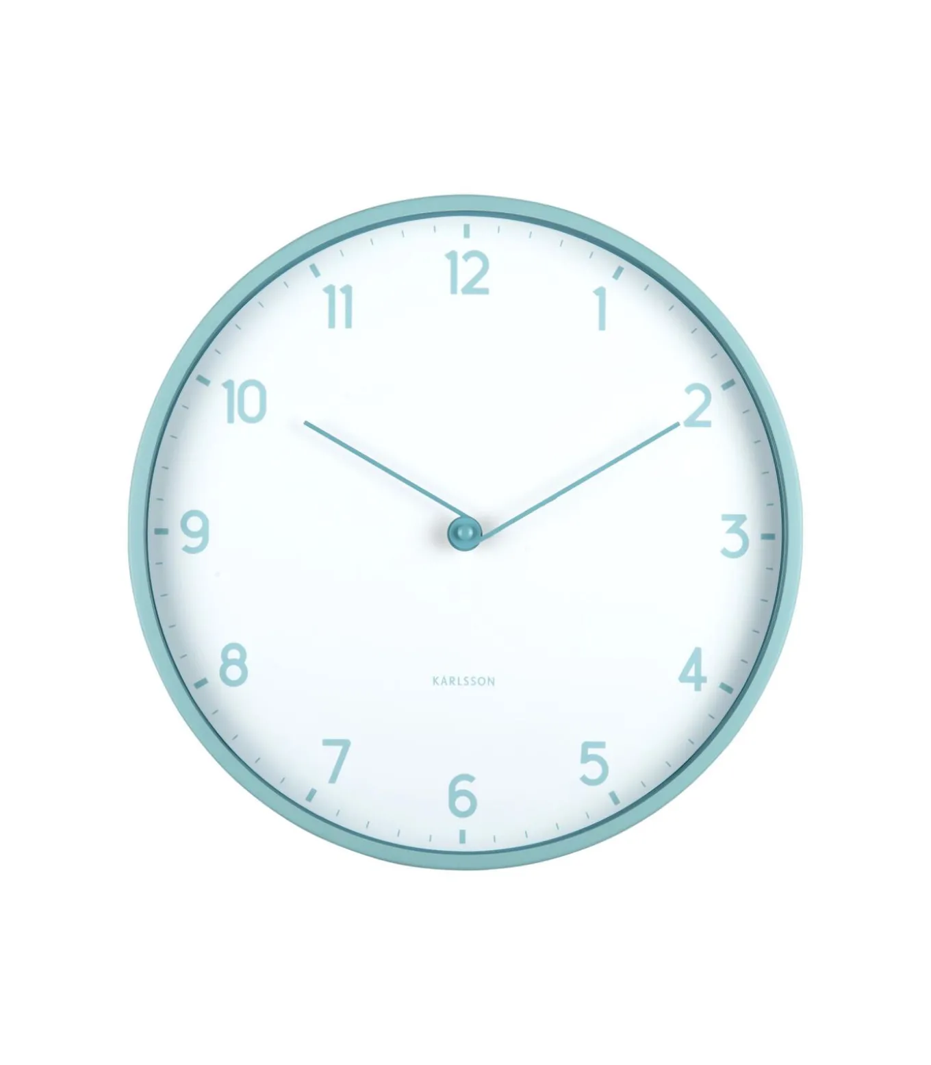 Wandklok Sencillez - Mistig blauw - Ø30cm