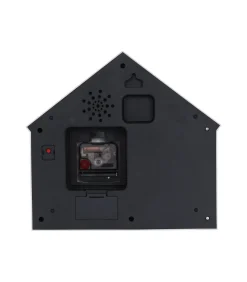 Wandklok Siting Cat - Geel - 24.9x24.9x27cm