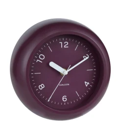 Wandklok Slope - Dark mauve - Ø20cm