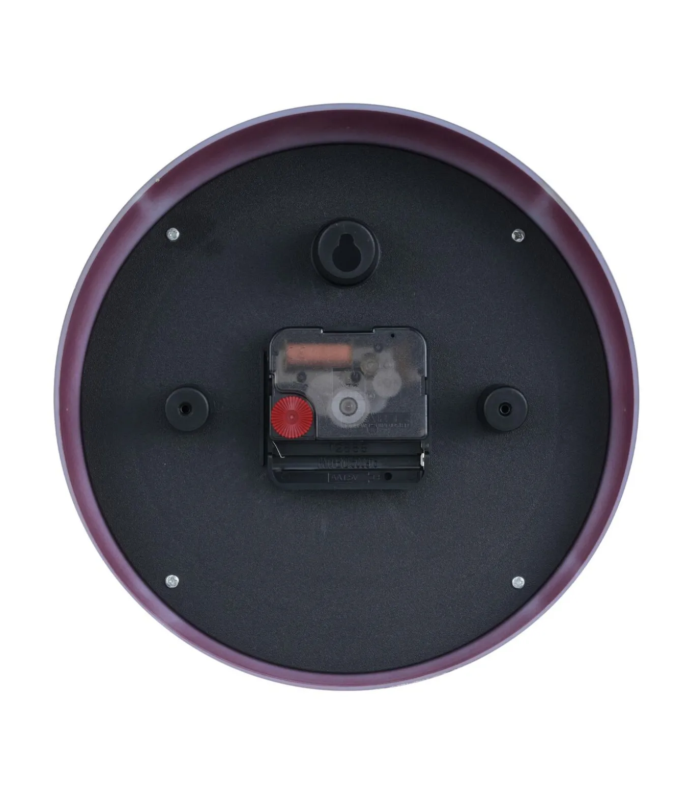 Wandklok Slope - Dark mauve - Ø20cm