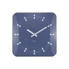 Wandklok Sucinto Dome Square - Blauw - 35x35x35cm