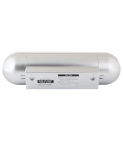 Wandklok Tube Flip - Zilver - 38x10x13.5cm