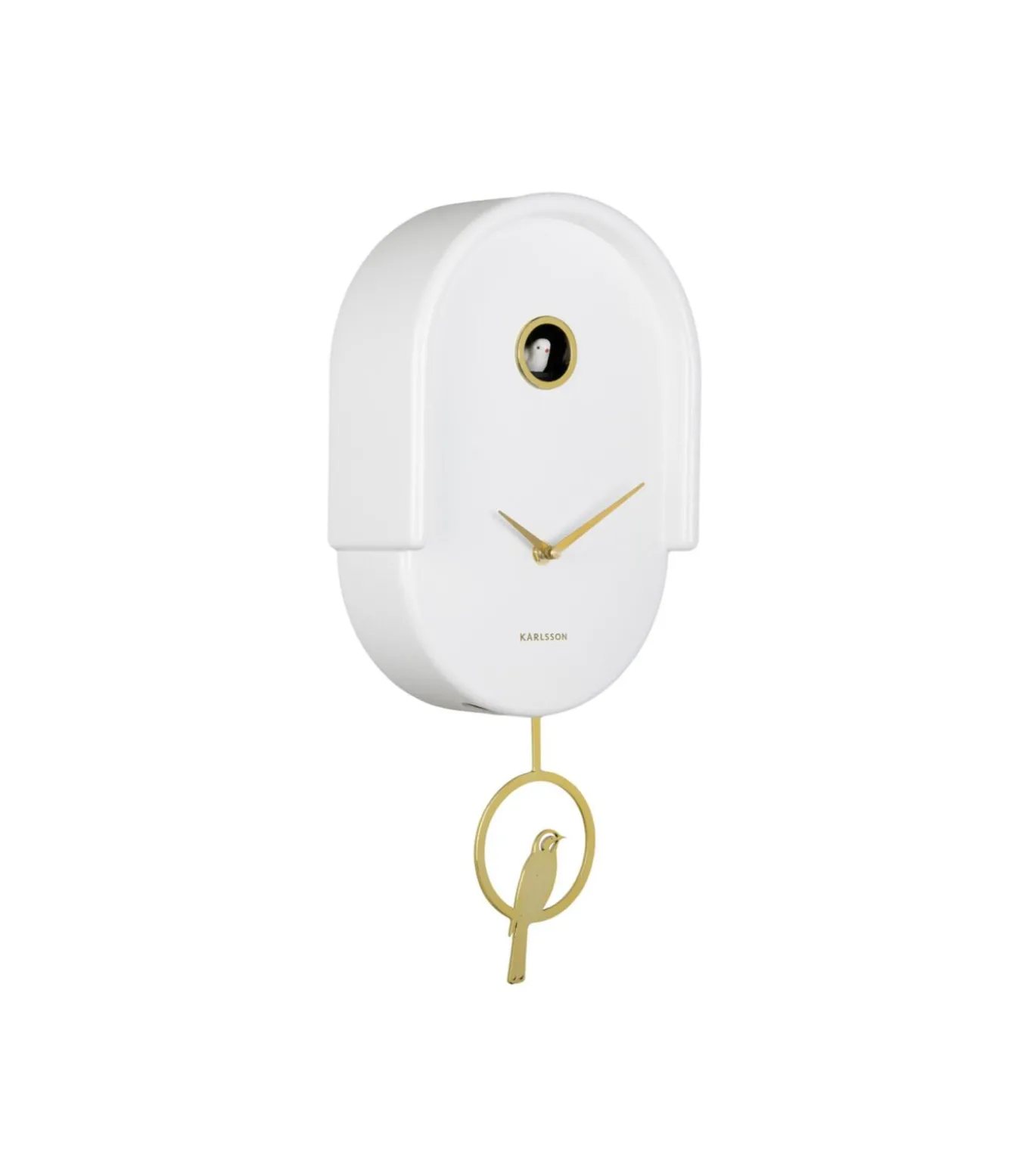 Wandklok Tweet - Wit - 20x8.5x42cm